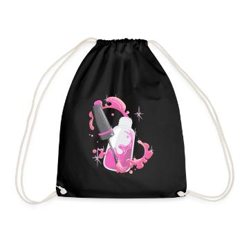 J'adore les ongles - Nail Designer Nail Salon - Sac de sport léger - noir - Devant