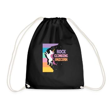 Licorne grimpante - Sac de sport léger - noir - Devant