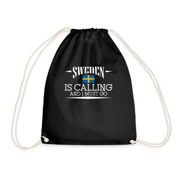 La Suède appelle et je dois y aller T-Shirt Suède - Sac de sport léger - noir - Devant