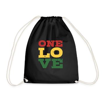 Rasta - Turnbeutel - Schwarz - Vorne