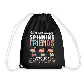 Plus que la chemise d'intérieur Snpinning Friends Flamingos - Sac de sport léger - noir - Devant