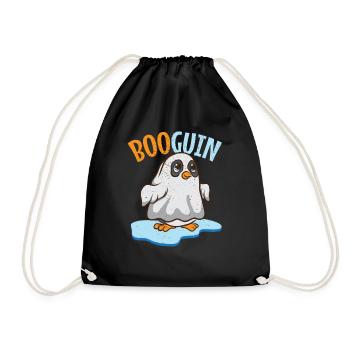 Halloween booguin pingouin dans un fantôme comme cadeau - Sac de sport léger - noir - Devant