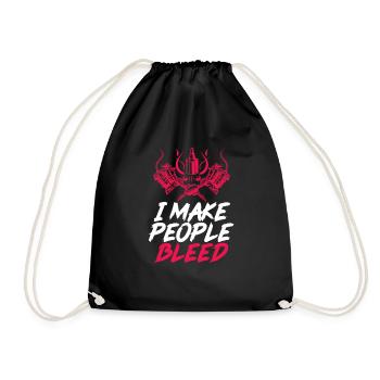 Tatouage tatoué tatouages cadeau de tatoueur - Sac de sport léger - noir - Devant