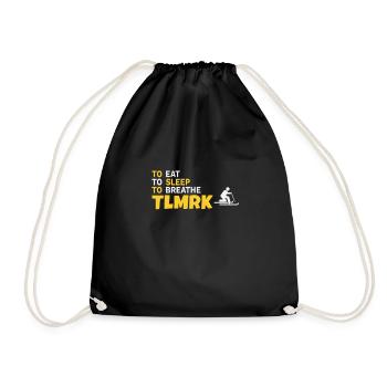 Telemark Free Heel TLMRK Ski Telebrand Gift - Drawstring Bag - black - Front