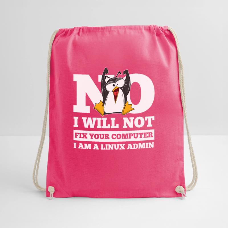 Correction de l'ordinateur Linux SysAdmin Hacker Coder Penguin Sac de sport léger