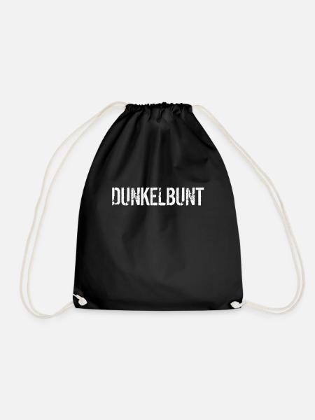 Dunkelbunt dunkel bunt shirt - Turnbeutel - Schwarz
