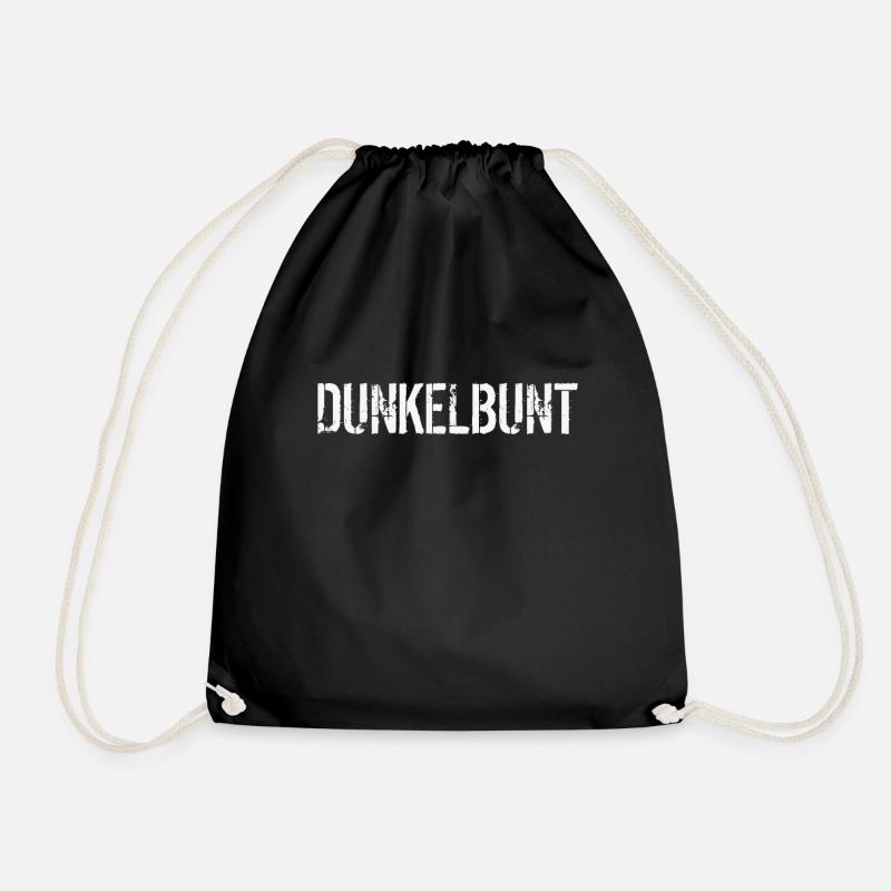 Dunkelbunt dunkel bunt shirt - Turnbeutel - Schwarz
