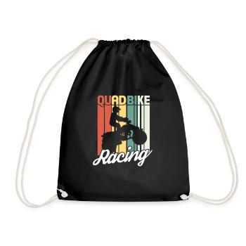 Quad - Drawstring Bag - black - Front