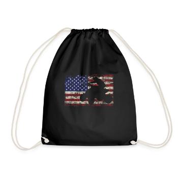 Quad ATV Motorsport USA America Quad riders - Drawstring Bag - black - Front