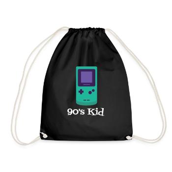 90's Kid - Turnbeutel - Schwarz - Vorne