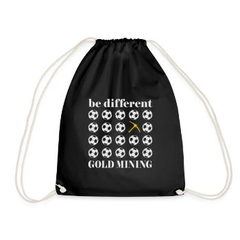 Prospection d'or orpaillage design différent cool - Sac de sport léger - noir - Devant