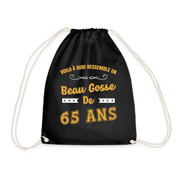 Voila à quoi ressemble un beau gosse de 65 ans fun - Sac de sport léger - noir - Devant