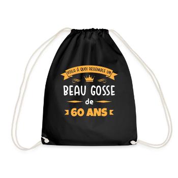 Voila à quoi ressemble un beau gosse de 60 ans - Sac de sport léger - noir - Devant