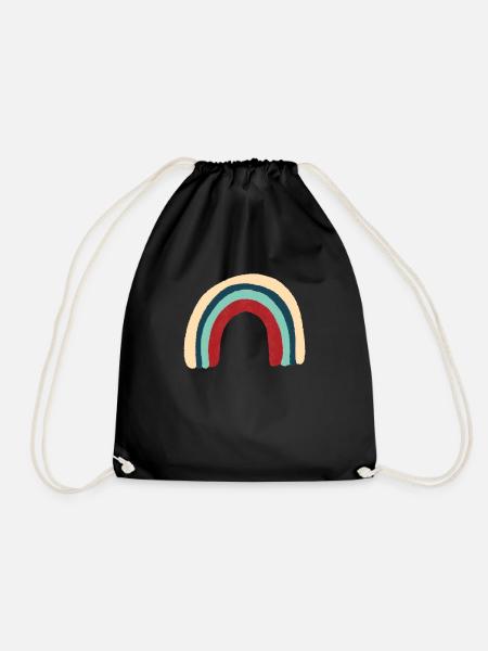 Rainbow - Drawstring Bag - black