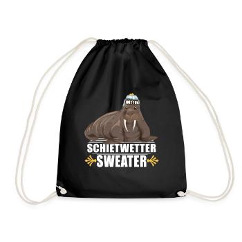 Phare du morse Schietwetter de l'Allemagne du Nord - Sac de sport léger - noir - Devant