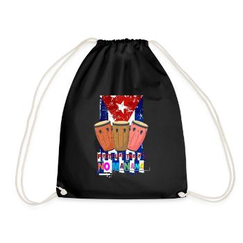 Cuba Salsa Cuban Music Havana Lifestyle Fun - Drawstring Bag - black - Front