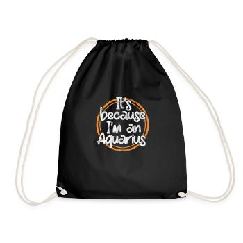 Verseau - Sac de sport léger - noir - Devant