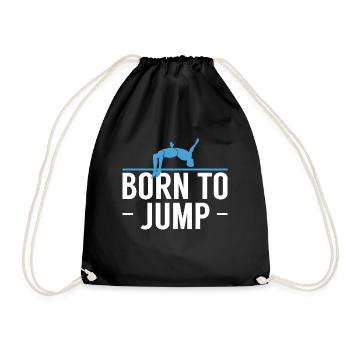 Cadeau de chemise Born To Jump Pole Vault - Sac de sport léger - noir - Devant