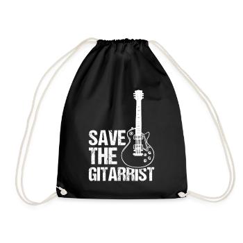 Guitariste guitariste guitariste et guitariste - Sac de sport léger - noir - Devant