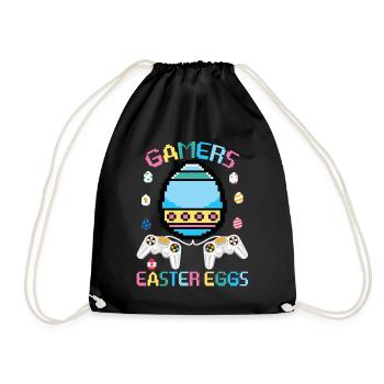 Gamer Easter Eggs - Sac de sport léger - noir - Devant