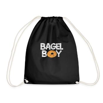 Bagel Garçon - Sac de sport léger - noir - Devant