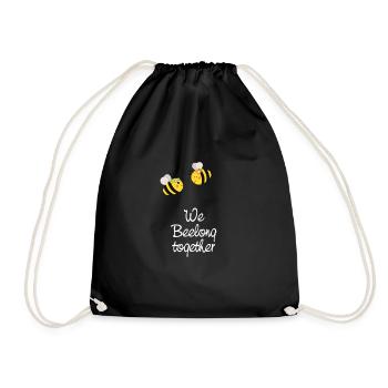 We Beelong Together Bee - Turnbeutel - Schwarz - Vorne