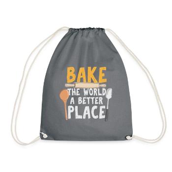 La cuisson comme une boulangère passionnée ou un boulanger amateur - Sac de sport léger - gris - Devant