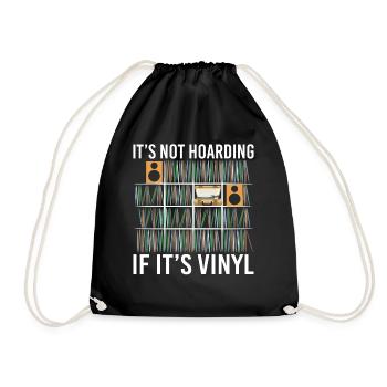 It's Not Hoarding If It's Vinyl Vintage Records - Turnbeutel - Schwarz - Vorne