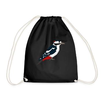 Picts de conception de T-shirt cadeau - Sac de sport léger - noir - Devant