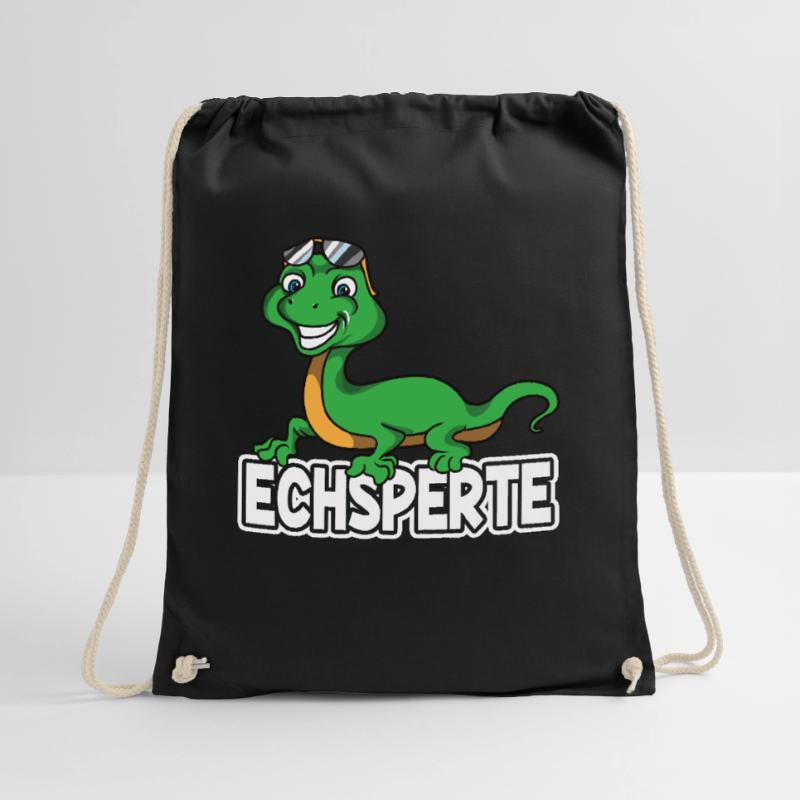 Echsperte Echse Reptilien Eidechse Experte Spruch Turnbeutel