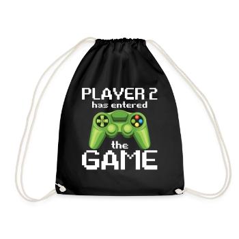 Player 2 Has Entered The Game - Sac de sport léger - noir - Devant