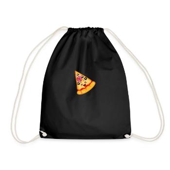 Pizza Babby and Slice - Turnbeutel - Schwarz - Vorne