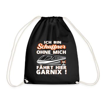 Schaffner schaffner chemin de fer profession travail cadeau - Sac de sport léger - noir - Devant