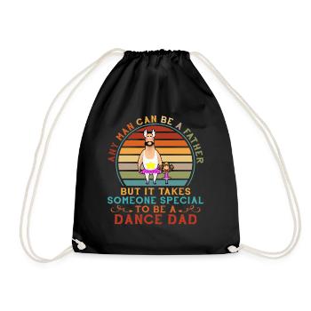 Funny Dance Dad Vintage Ballet Dad and Girl - Sac de sport léger - noir - Devant