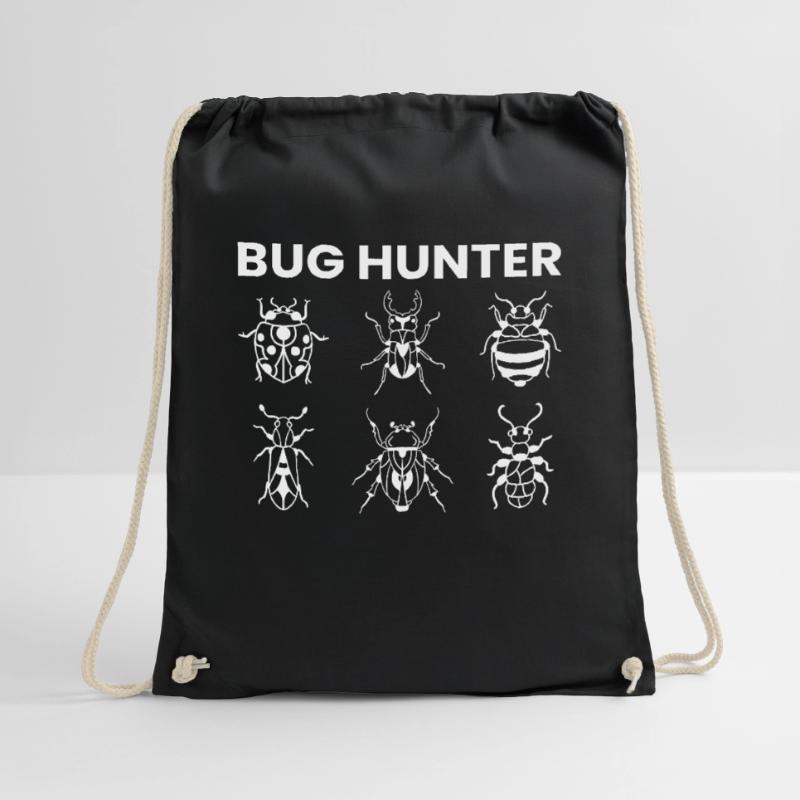 Bug Hunter insect hunter Drawstring Bag