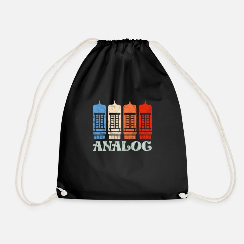 Audiophile - Drawstring Bag - black