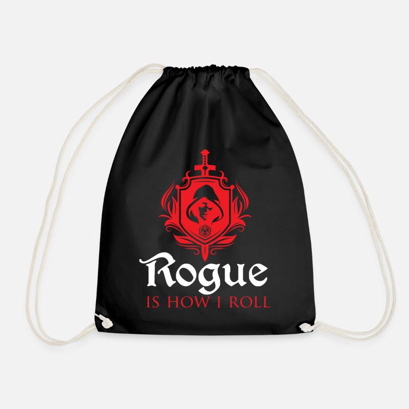 RPG-Spiele Rogue ist, wie ich rolle - Turnbeutel - Schwarz