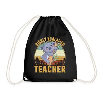 Highly Koalafied Teacher - Sac de sport léger - noir - Devant