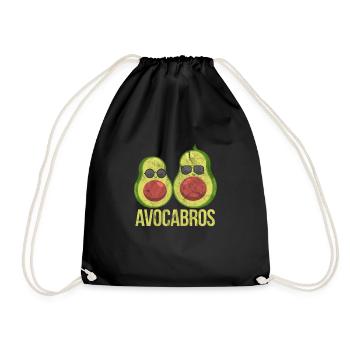 Avocado Brüder - Turnbeutel - Schwarz - Vorne