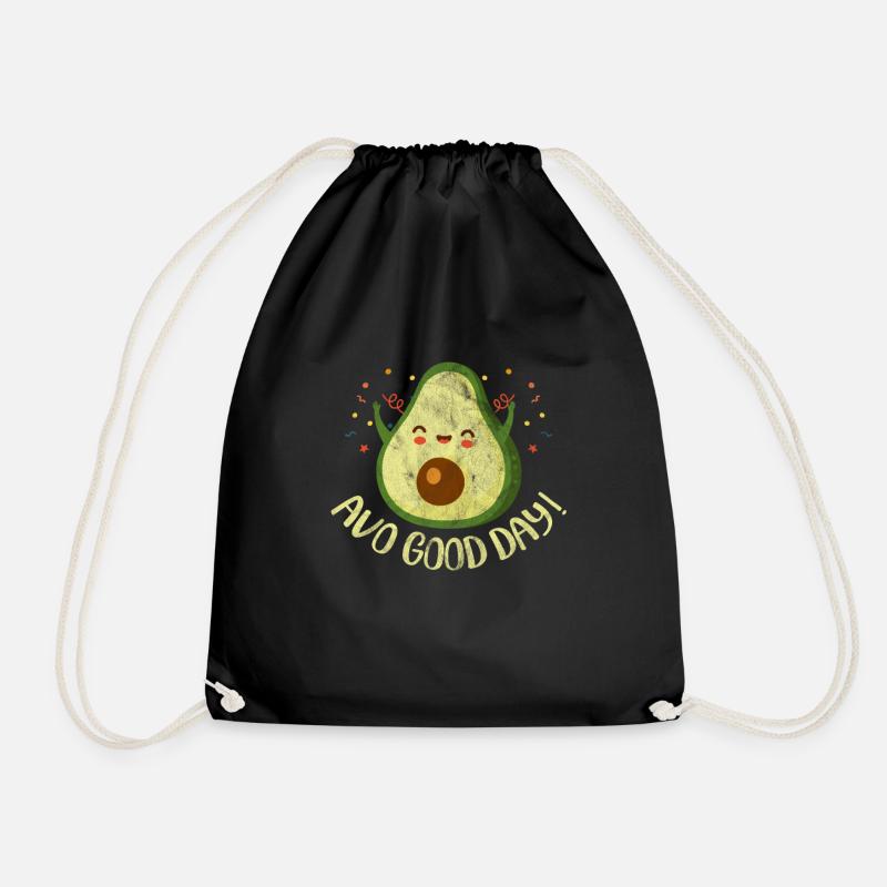 Avocado - Turnbeutel - Schwarz