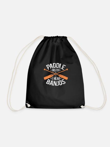 banjo - Drawstring Bag - black