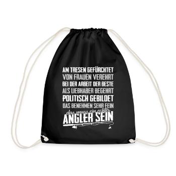 Angler - Turnbeutel - Schwarz - Vorne