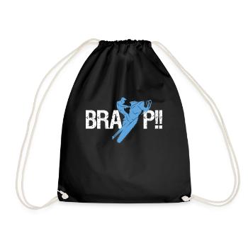 BRAAAP Motoneige Motoneige T-shirt - Sac de sport léger - noir - Devant