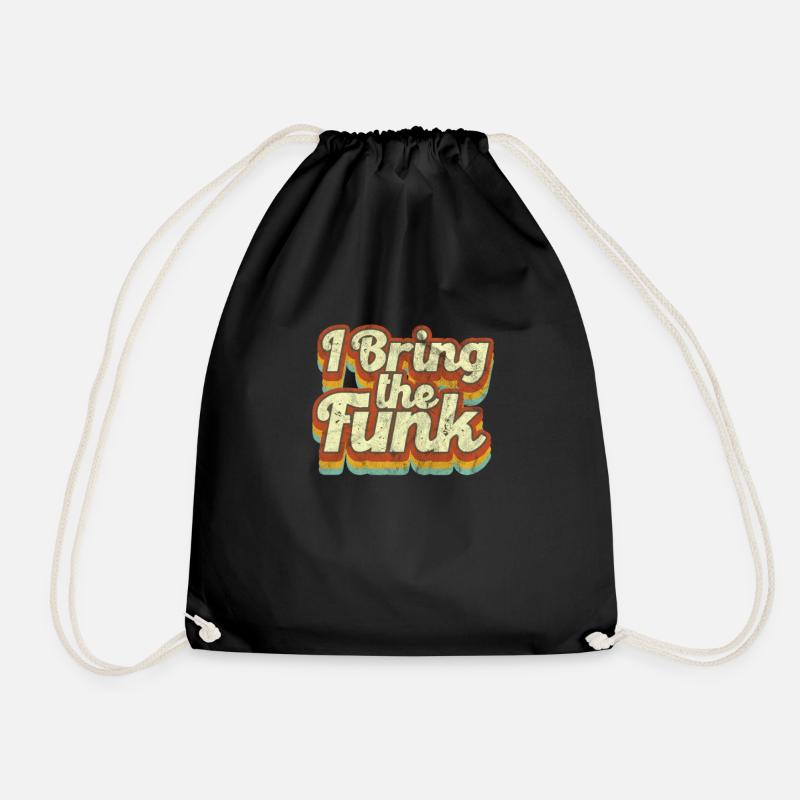 Funky - Drawstring Bag - black
