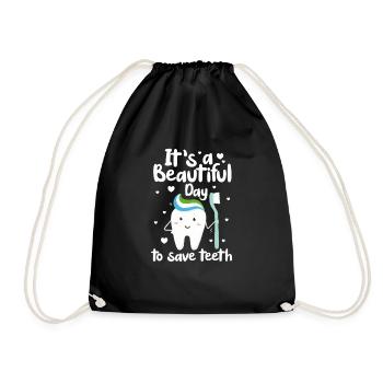 Dentiste Dentiste Dentiste Dentist Dents Cadeau - Sac de sport léger - noir - Devant