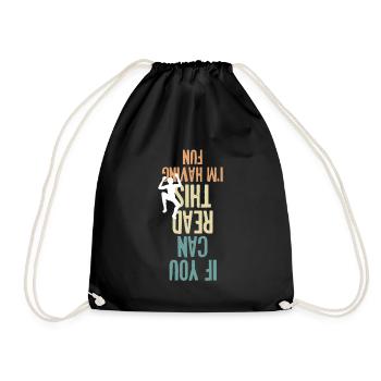 If You Can Read This I Am Having Fun Kletterer - Sac de sport léger - noir - Devant