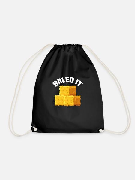 Farmer Farmer Farm Farm Gift - Drawstring Bag - black