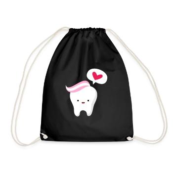 Dentist Dentist Dentist Teeth Gift - Drawstring Bag - black - Front