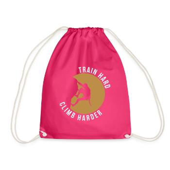 Train Hard Climb Geschenk Grimpeur - Sac de sport léger - fuchsia - Devant