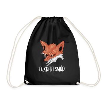 Fuchse Füchse Fuchsliebhaber Fuxdeifelswüd Fox - Turnbeutel - Schwarz - Vorne